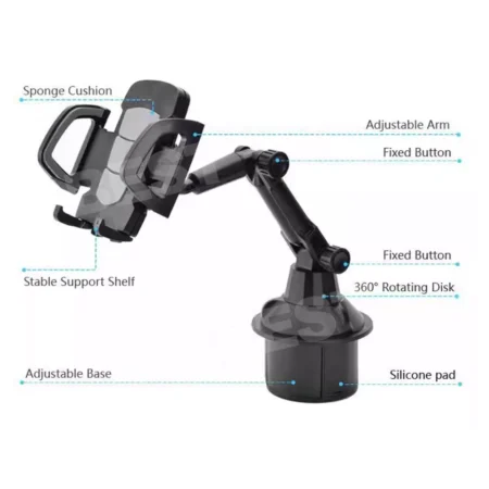 Golf Cart Phone Holder - No tools required